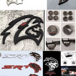 Hellcat Badges Rim Center Caps Projector Door Lights.   All 10 pics sold separately. SHIPPING AVAILABLE.