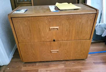 Vintage Wooden Drawer File Caninet