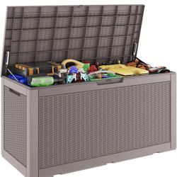 Assembled New Outdoor Storage Box Resin Deck Boxes Indoor and outdoor Waterproof Storage Box