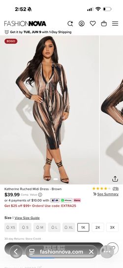 Fashion Nova Midi Dress