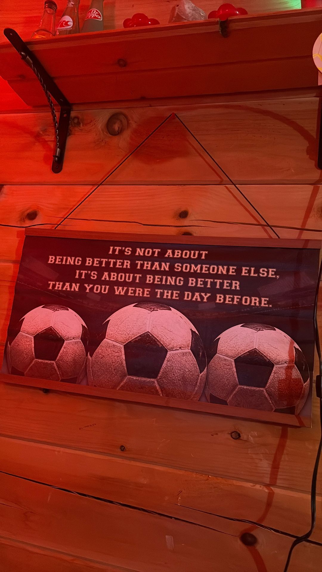 soccer wall quote