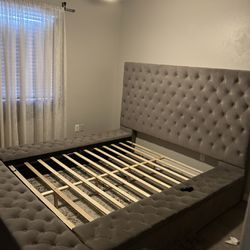 Bed Frame 300 Or Best Offer Need Gone Today , 