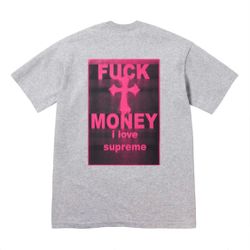 SUPREME “FUCK MONEY “ TEE SIZE X-LARGE