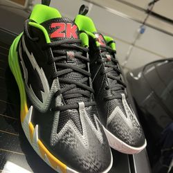 New PUMA Scoot Zeros 2K Black Fluo Green (contact info removed)1 Mens Basketball Size 10
