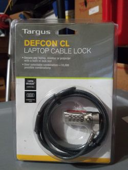 Targus Defcon CL Laptop Notebook Cable Security Combination Lock PA410U New