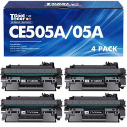 CE505A 05A Toner Cartridge Black 4 Pack P2035 Compatible Replacement for HP Laserjet P2035 P2055DN Toner Cartridge Work for HP P2055 P2055DN P2035N P2