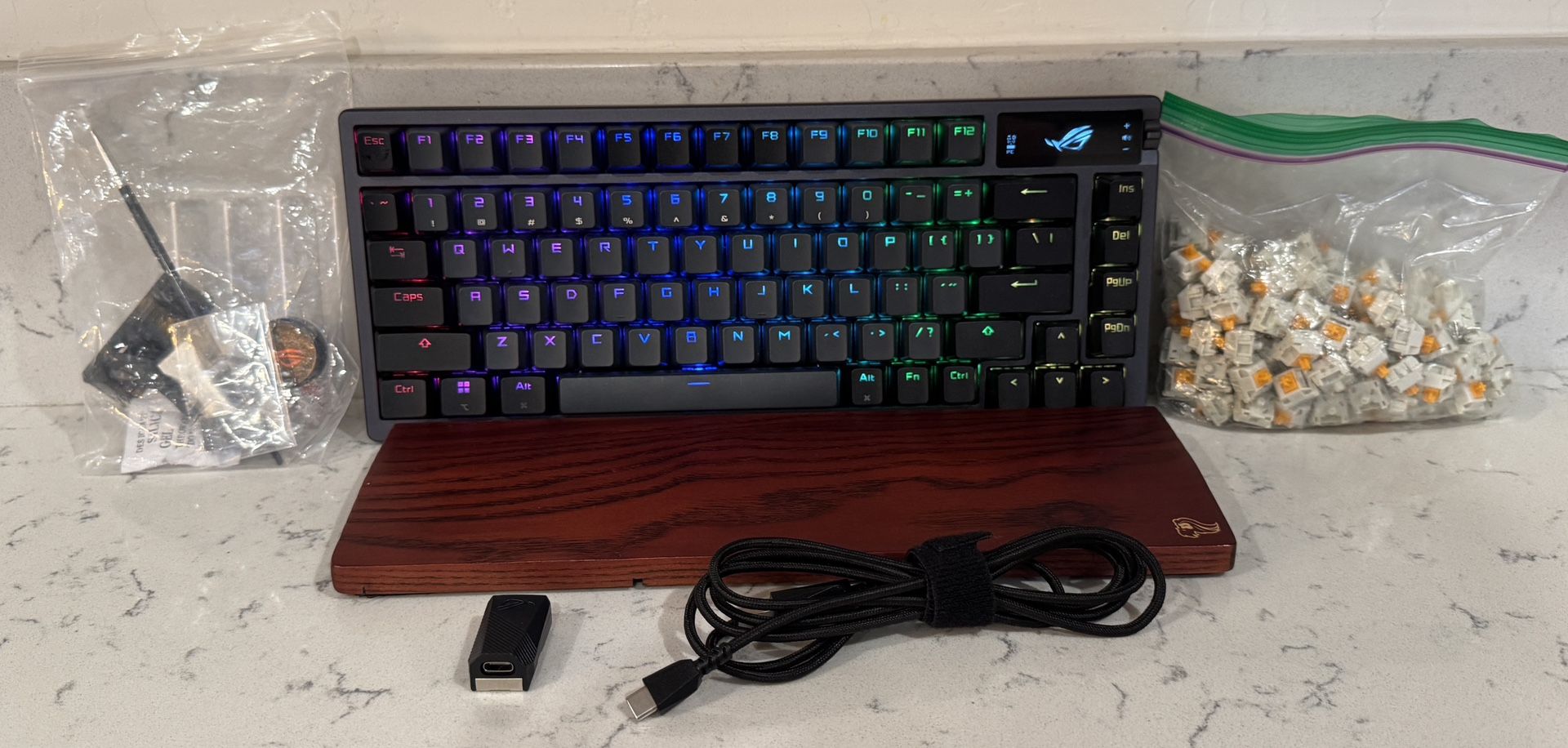 Asus Rog Azoth Wireless Gaming Keyboard (Red Switches)