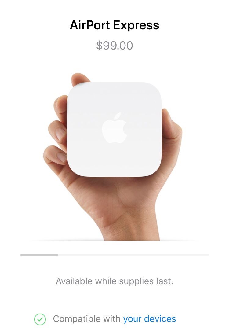 Apple WiFi router - Airport Express