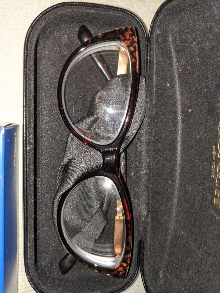 Eyeglass frames and case