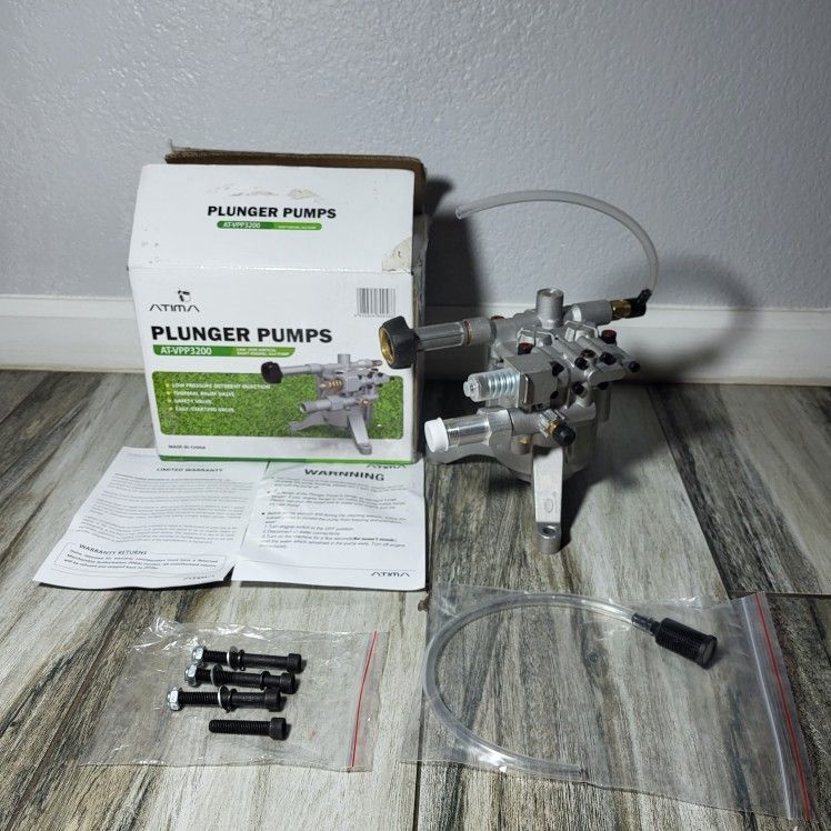 ATIMA At-vpp3200 Plunger Vertical Pressure Washer Pump 2900 PSI 3200 PSI 2.5gpm.