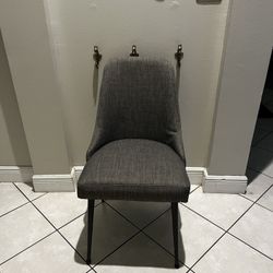 One Gray Fabric Dinning Chair From Ashley Furniture 
