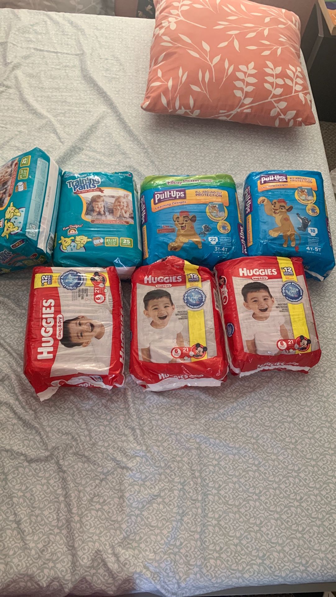 Diapers brand new, one bag is opened but untouched