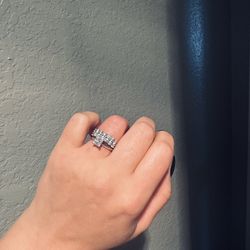 Lab grown diamond ring set size 7