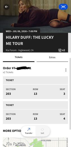 Hilary duff last min tickets