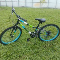 Mountain Bike Black Blue Green Multi-Speed
