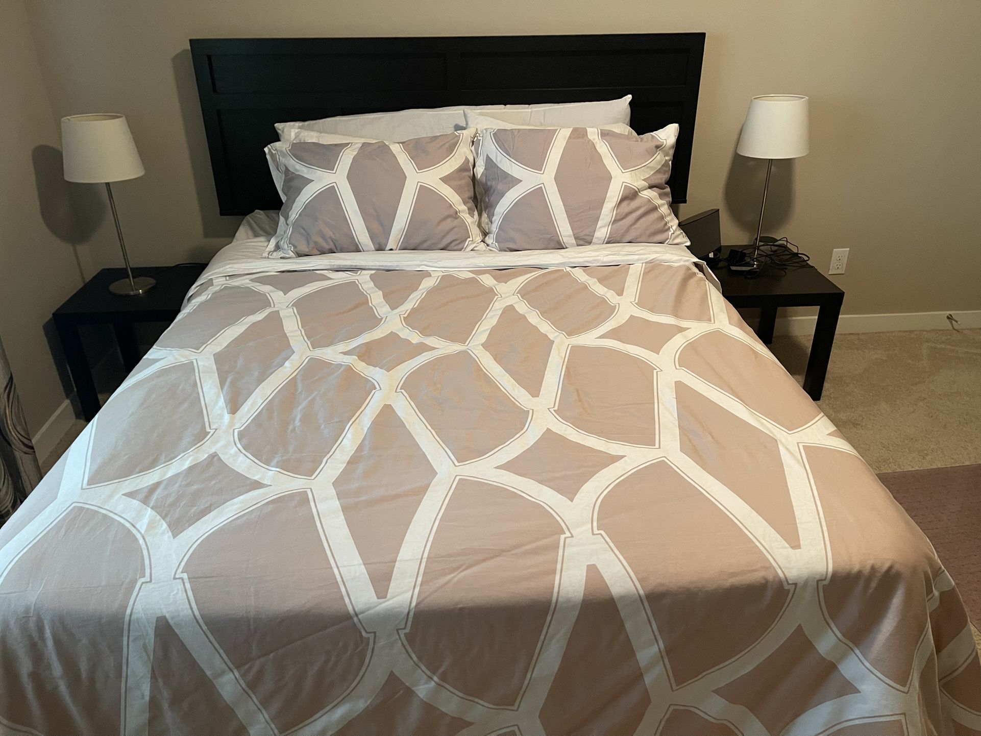 Queen Mattress+Box Spring+Headboard