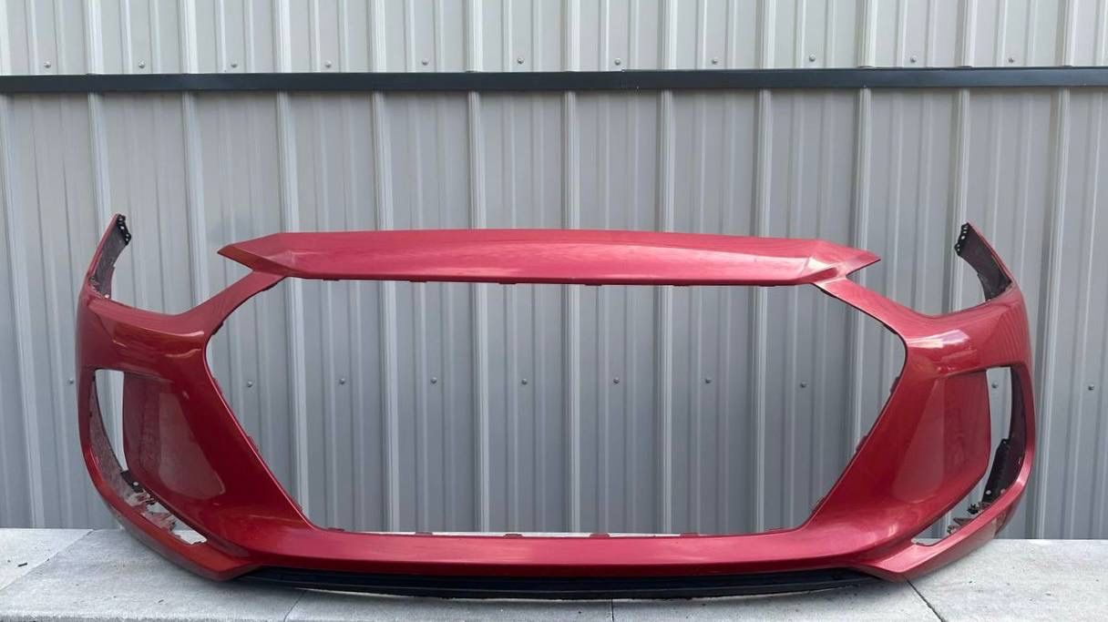 RED HYUNDAI ELANTRA 2017 2018 FRONT BUMPER ORIGINAL + LOWER MOLDING