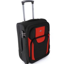 WIZZAIR Airplane Trolley Bag 55x40x23, black and red