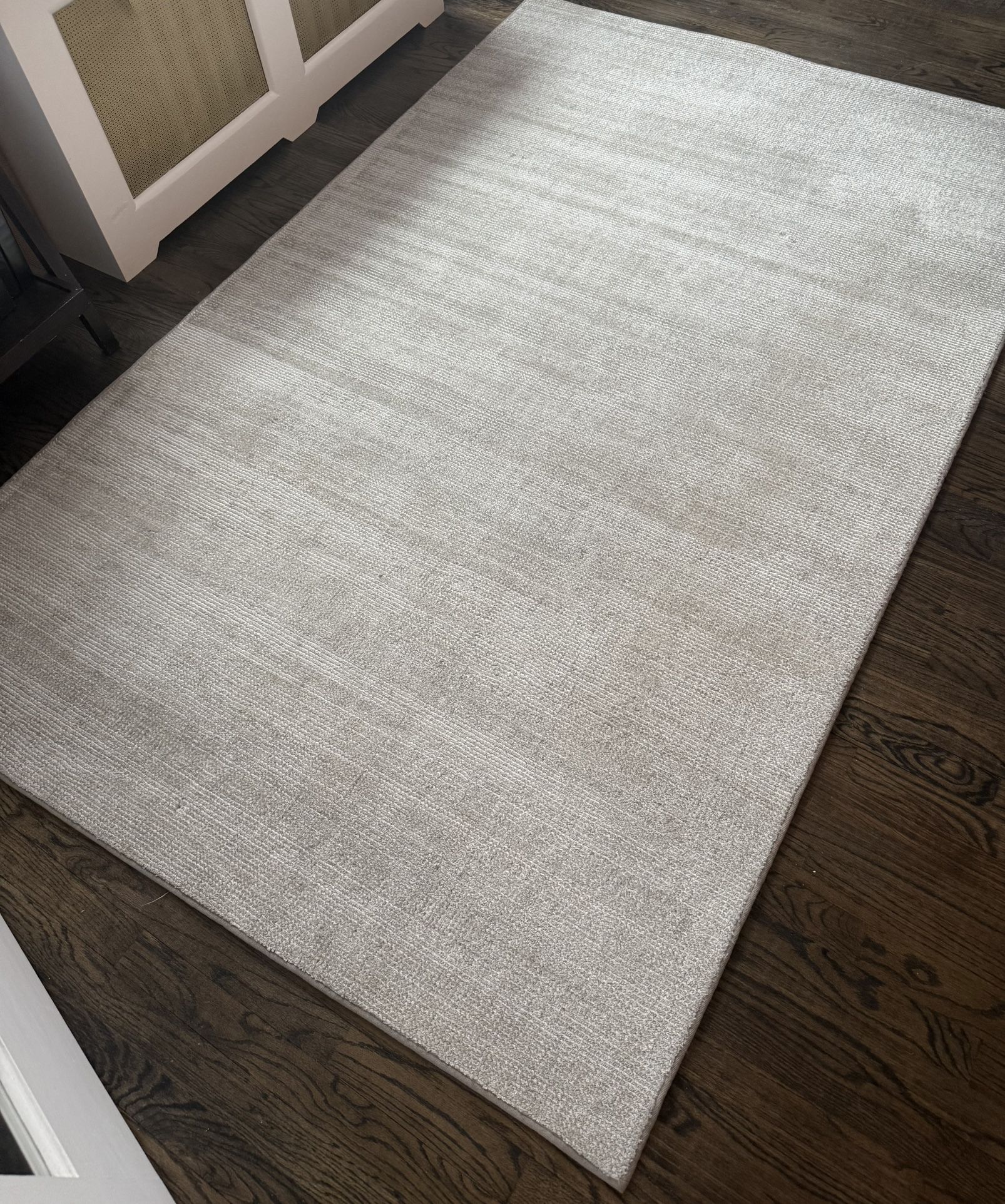 Gray Textured Area Rug 4’9”x7’6”
