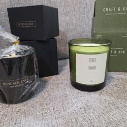 Brand New Benevolence Los Angeles Or Craft & Kin Scented Candles-$15 Ea 