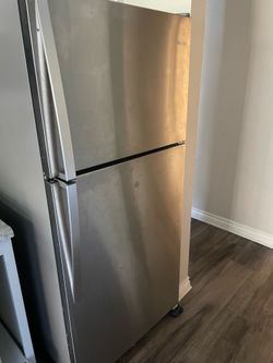 Stainless steel fridge
