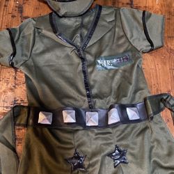 Girls Military Costume 