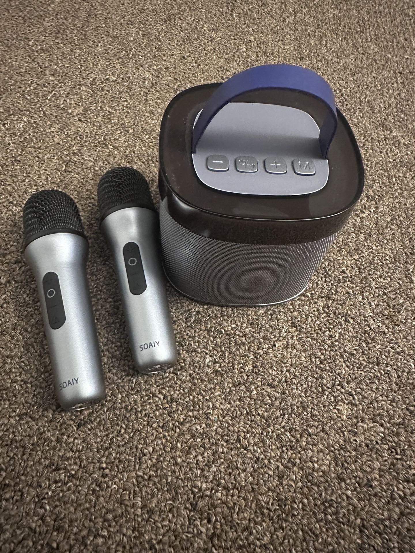 Wireless Karaoke Speaker & 2 Mics – Barely Used – Great Condition