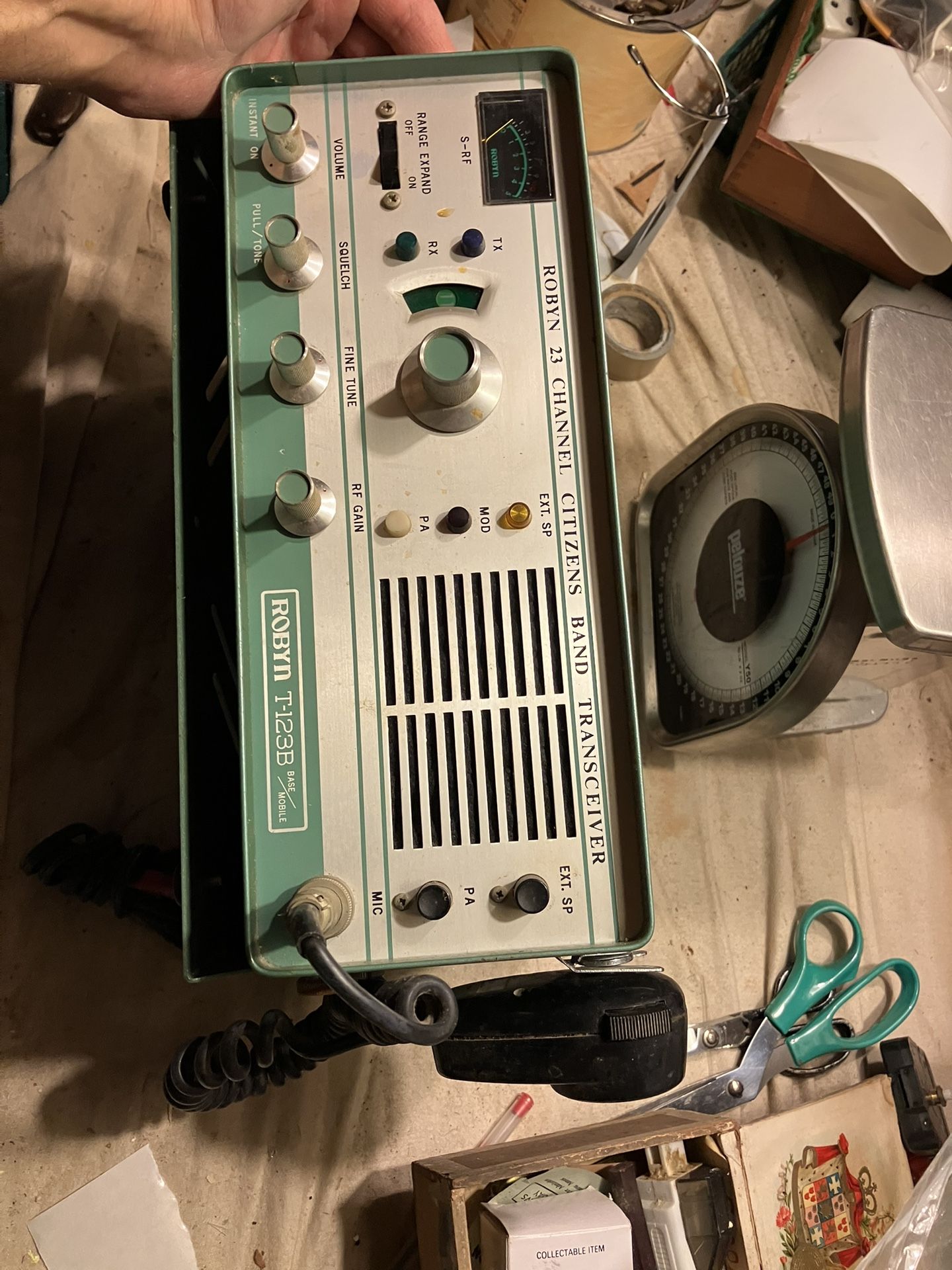 Vintage Robyn T-123B 23 Channel CB Radio Base Station