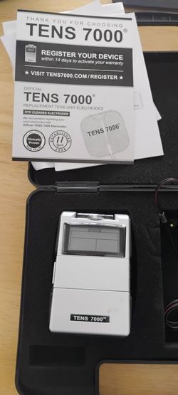 Tens 7000 digital pain relief unit - complete kit with case
