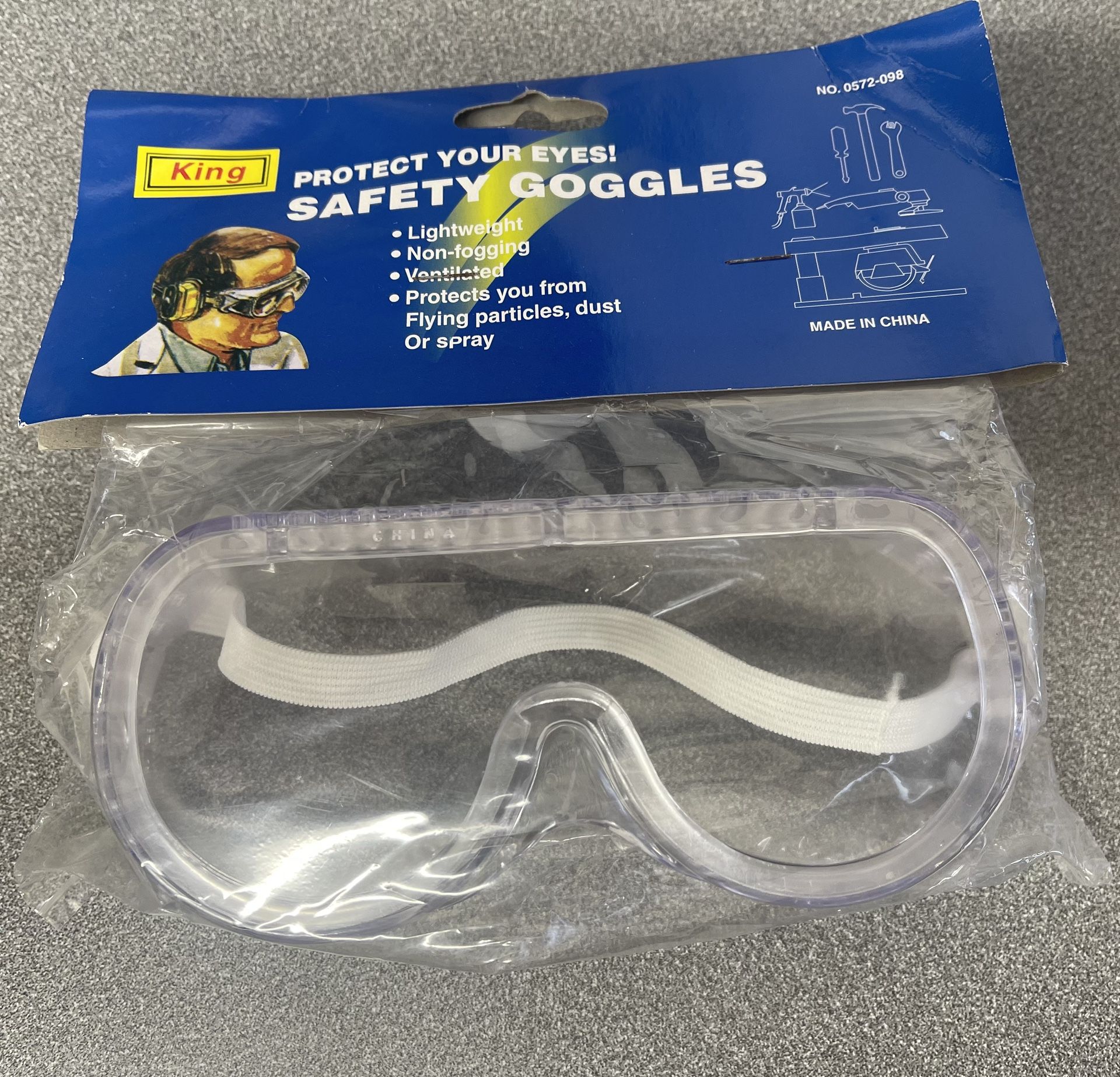 New, Sealed Safety Goggles