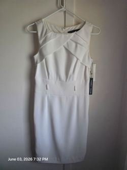Ivanka Trump White Women's Dress with attached tag (Missing belt) Size 4. Pick up in Garland 75042 by appointment.