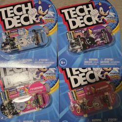 Tech Deck Finesse x Sonic The Hedgehog Fingerboards