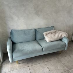 Blue Loveseat Couch