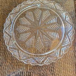 3 Legged Crystal 11 Inch Cake Plate