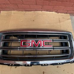 2014 2015 GMC Sierra Pickup Front Upper Grill Grille W/ Emblem