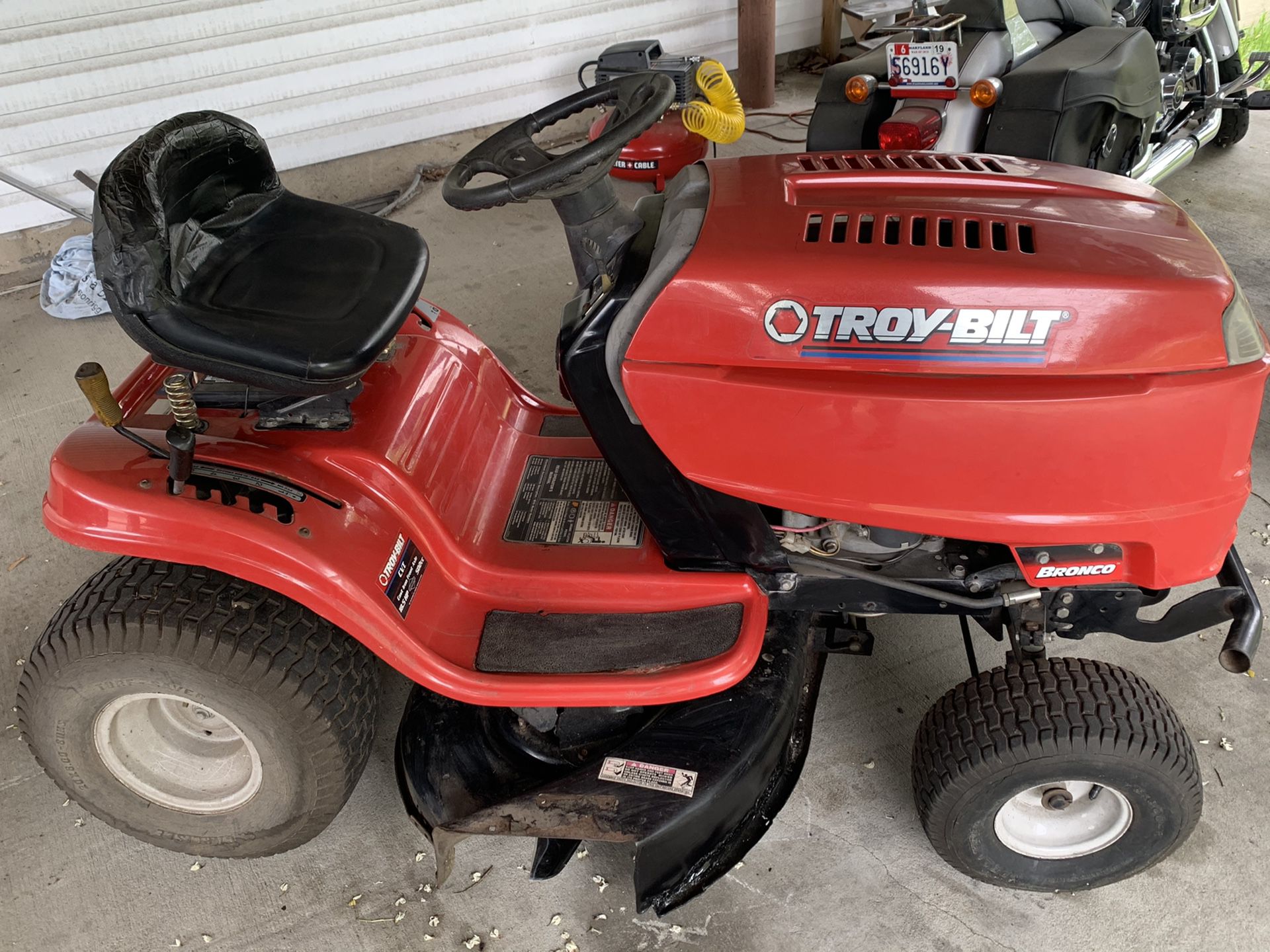 Troy built lawn tractor
