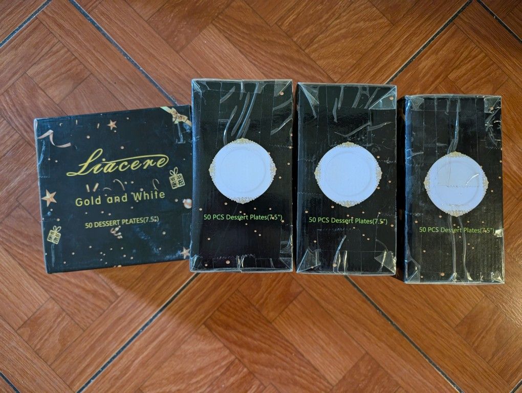 Gold And White Plates