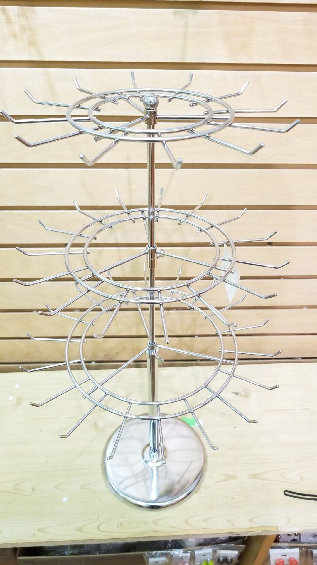 3 tier, spinning display rack