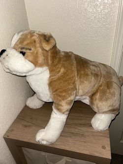 Large English Bulldog Stuffed Animal Plush