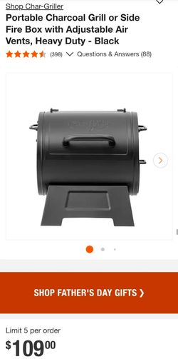 Tabletop Grill or Side Smoke Box