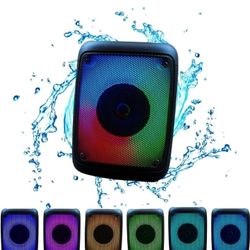 High Power Bass Portable Wireless Bluetooth Studio Dj Party Concert Speaker's - Colorful Liquid Motion Light Changing Rechargeable Waterproof Outdoor 