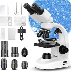 Brand New 40X–2000X Binocular Microscope – Science Lab Kit for Kids & Adults