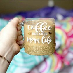 Clear coffee mugs