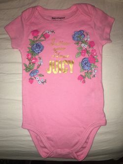 6-9 month juicy couture onesie