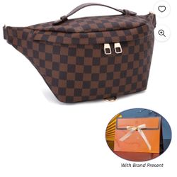 Checkered Shoulder Bag Waist