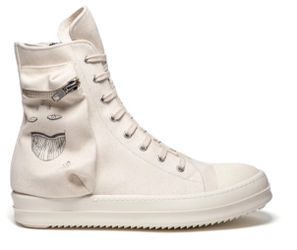 NEW Rick Owens Ramones White High Cargo “Face Sketch”