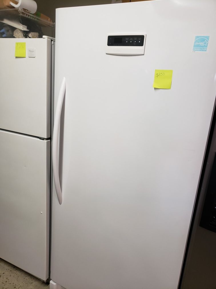 Frigidaire up right freezer warranty financing $50 down payment if you qualify