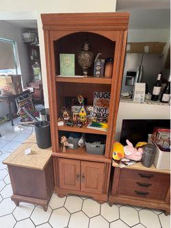 Tall cabinets and side tables