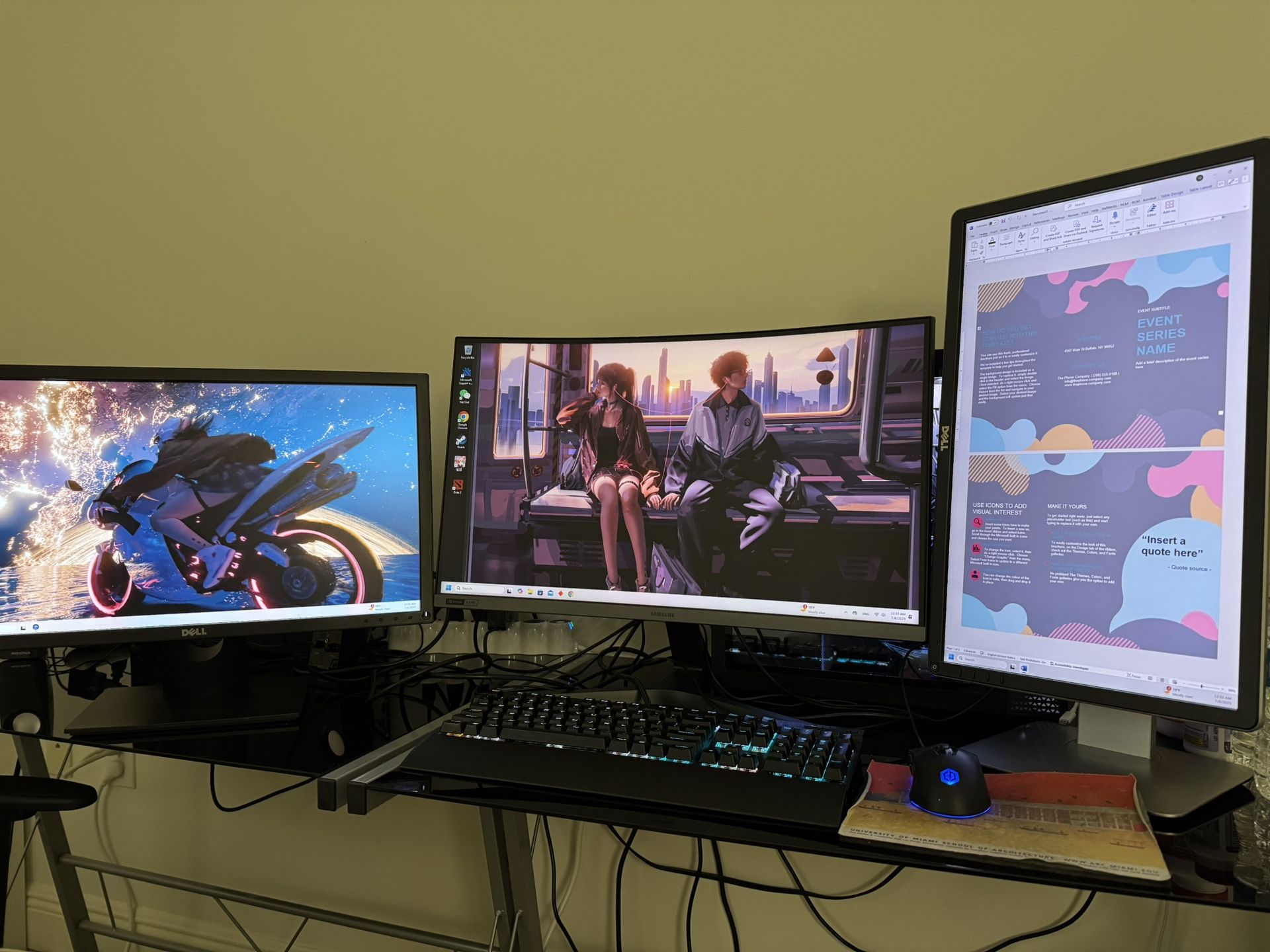 Computer Gaming Screens&Equipments Set All For $160 (only sell in bundle, see description)