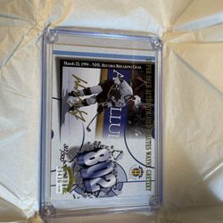 Authentic Autographed Wayne Gretzky Hockey Card